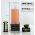 Midnight 3 Gallon Crate Beverage Dispenser with Ice Chamber